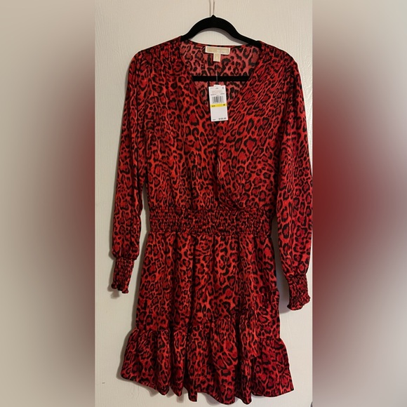 Michael Kors NWT Wildcat Smock Dress Sz M - Picture 6 of 9